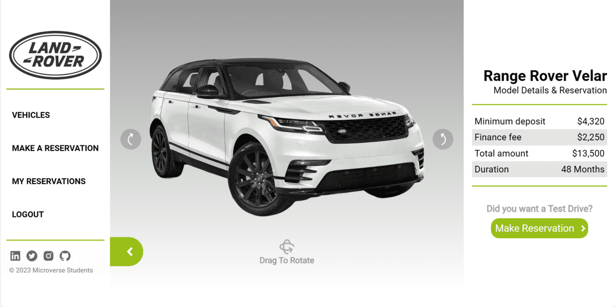 Land Rover: E-Commerce