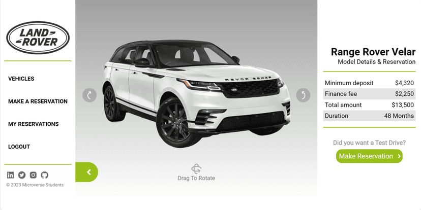 Land Rover: E-Commerce